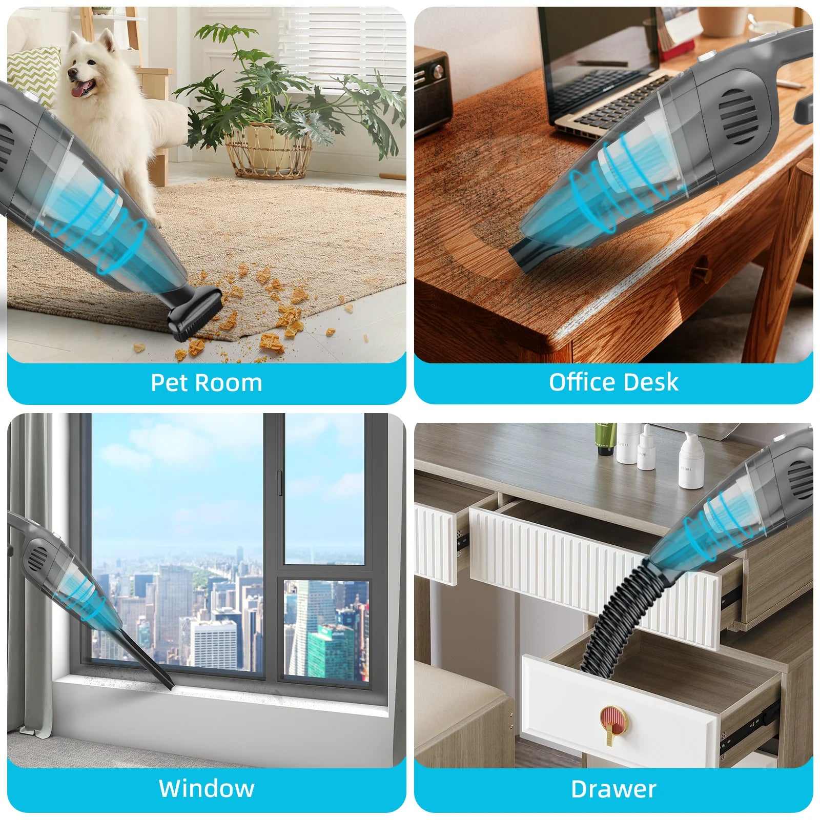 Cordless Portable Car Vacuum Cleaner