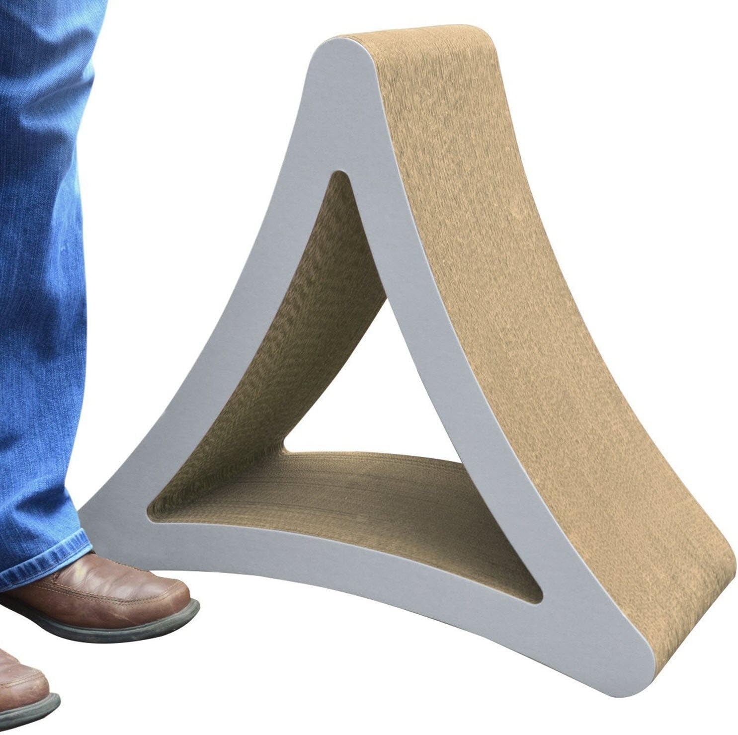 3-Sided Vertical Cat Scratching Post | Available in 18” & 24” |6 Usable Sides. Scratch; Play; & Perch | 100% Recyclable Cardboard Lounge