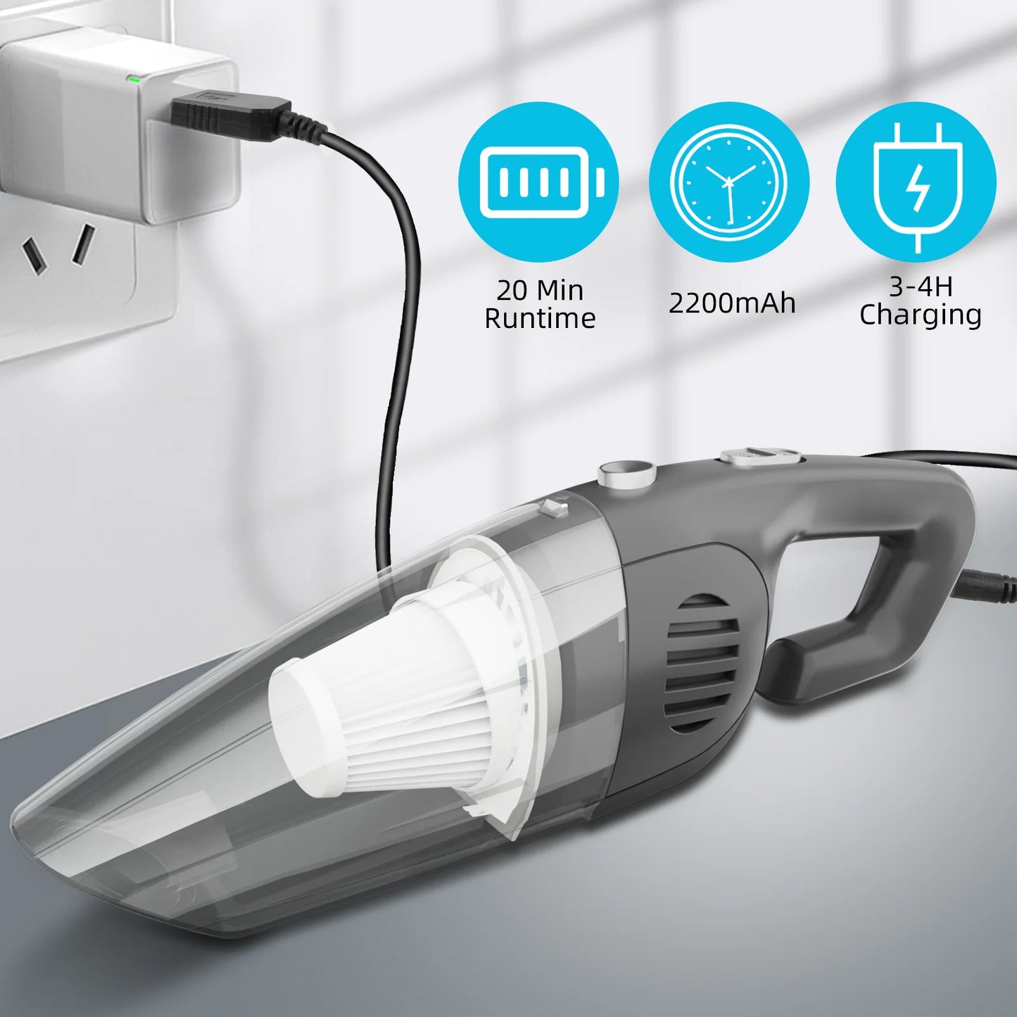 Cordless Portable Car Vacuum Cleaner