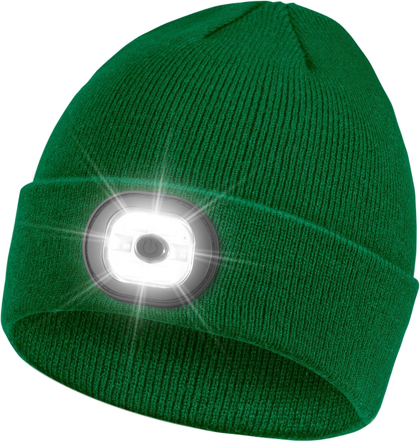 Beanie Headlamp - Unisex Winter Knit Cap Gifts - USB Rechargeable
